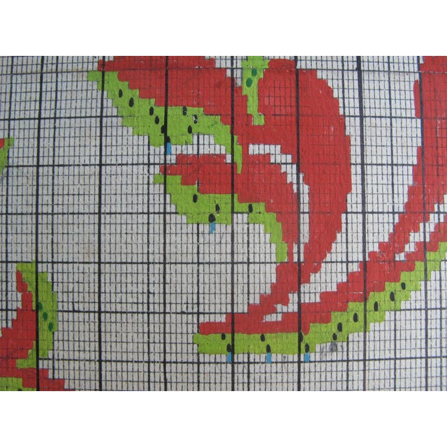 1920s Antique Textile Design on Paper For Sale - Image 5 of 6