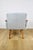 Wood Vintage Art Deco Loft Armchair in Blue Sky, 1970s For Sale - Image 7 of 12