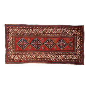 Antique Kazak Rug Runner - 3'11" x 7'9"