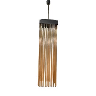 Pendant Lamp with Pink Glass Rods, 1970s For Sale