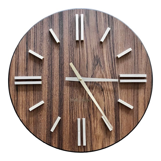 Mid Century Modern “Sphere” Wall Clock | by Seth Thomas Clock Company For Sale