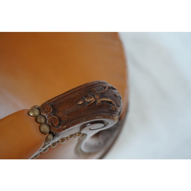 Mid 19th Century French Louis XV Swivel Chair by J Nelson For Sale - Image 9 of 17