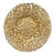 Large Turkish Art Glass Centerpiece Bowl-Gold Leaf-Reverse Painted-Fruit-Console For Sale