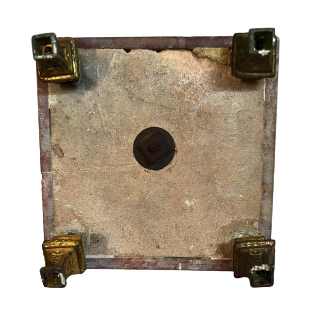 19th Century French Urn on Marble Pedestal For Sale - Image 12 of 12