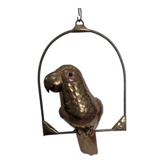 Vintage Copper and Brass Parrot - Unsigned - Sergio Bustamante Style For Sale