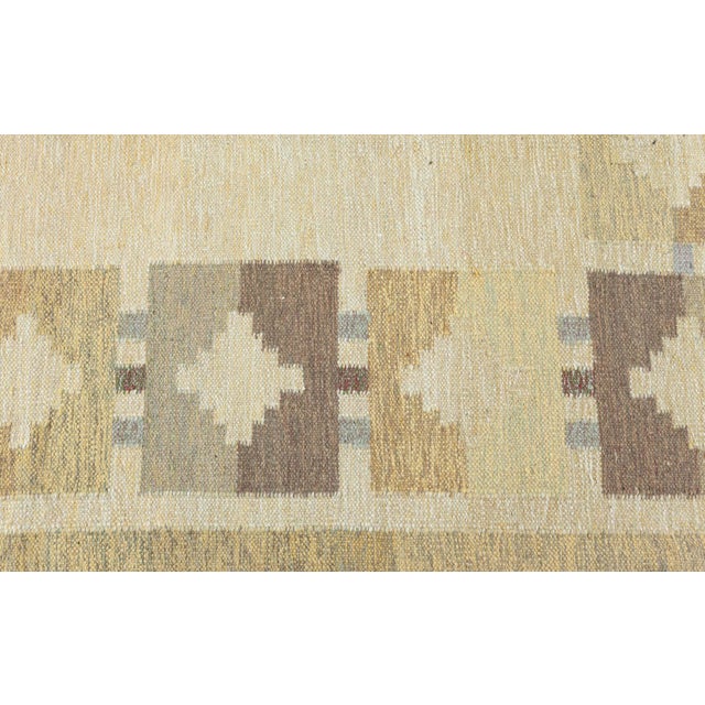 Mid-Century Modern Doris Leslie Blau Mid-20th Century Swedish Flat Woven Rug For Sale - Image 3 of 7