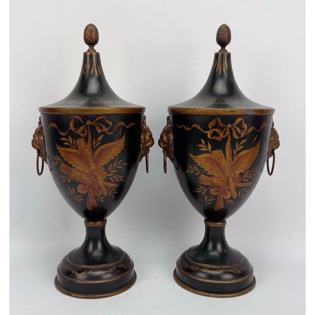 Add a layer of timeless elegance and European grandeur to your space with this captivating pair of vintage classical...