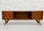 Long + Low Mid Century Modern Walnut and Cane Credenza | Sculptural Kagan Style Wishbone Leg Sideboard, C. 1960's For Sale In New York - Image 6 of 15