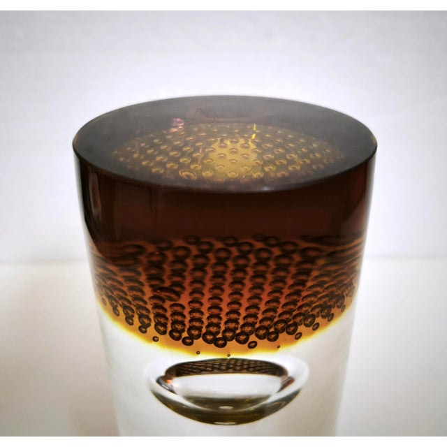 Princ Art Glass Vase and Ashtray Set by Pavel Havelka, Czech, 1990s, Set of 2 For Sale - Image 11 of 18