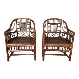 1970s Brighton Pavilion Chairs - a Pair For Sale