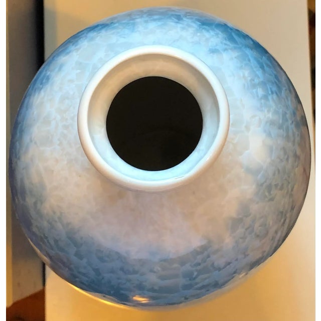 Porcelain 11" Tall Vanity Decorated Vase This tall wide body globular decorative porcelain vase is a stunning piece and is...