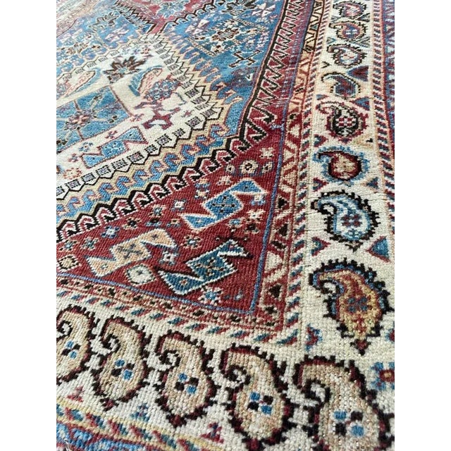 Vintage Wool Ghashghaei Rug, 1930s For Sale - Image 18 of 18