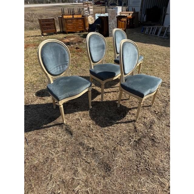 19th Century Louis XVl Dining Chairs - Set of 4 For Sale - Image 11 of 15