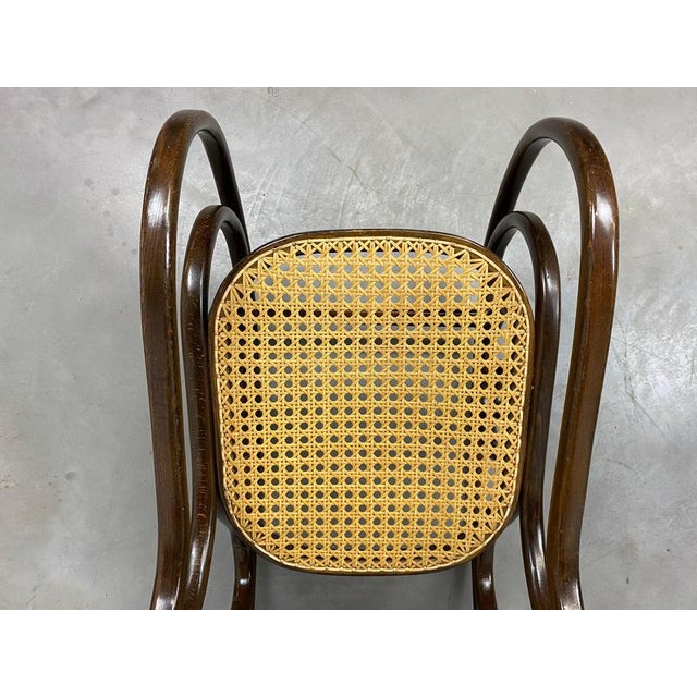 Wood Small No. 10 Children's Rocking Chair attributed to Thonet, 1930s For Sale - Image 7 of 14