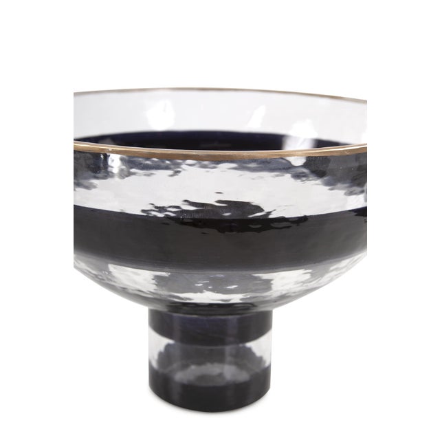 Kenneth Ludwig Chicago Vector Pedestal Glass Bowl For Sale - Image 4 of 7