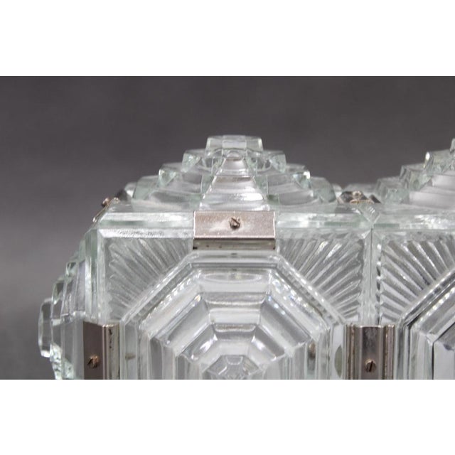 1970s Brutalist Glass Wall Light attributed to Kamenicky Senov, Former Czechoslovakia, 1970s For Sale - Image 5 of 14