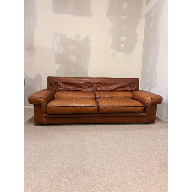 Vintage Leather Sofa by Josef Gobet, 1970s For Sale - Image 6 of 16