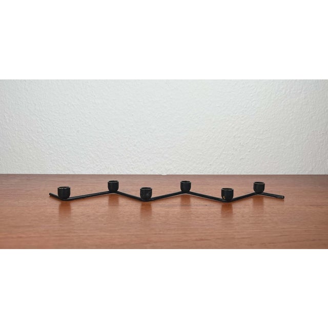 Metal Mid-Century Modern Danish Minimalist Metal Candleholder, 1960s For Sale - Image 7 of 18