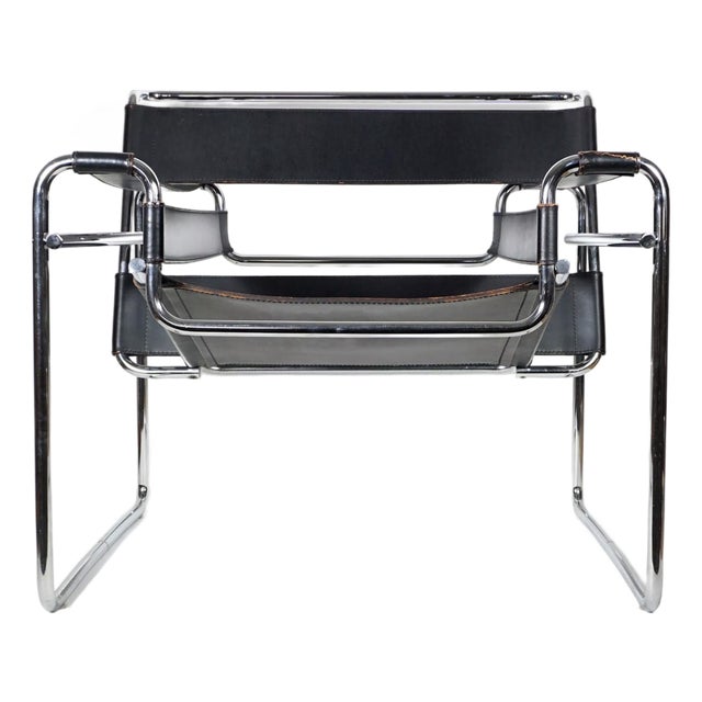 Vintage Bauhaus Wassily Armchairs by Marcel Breuer for Knoll Int., 1970s, Set of 2 For Sale