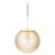 Large Brass with Smoked Glass Ball Pendant from Limburg, Germany, 1970s For Sale - Image 10 of 10