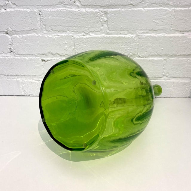 Blenko Vintage Blenko Green Decanter, Designer: Myers For Sale - Image 4 of 8
