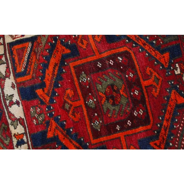Late 19th Century 1890s Handmade Antique Collectible Turkish Yastik Rug For Sale - Image 5 of 9