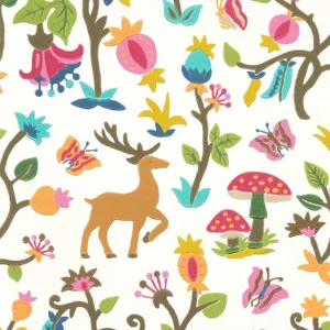 Sanderson Forest of Dean Wallpaper in Brights/Multi - a Sample