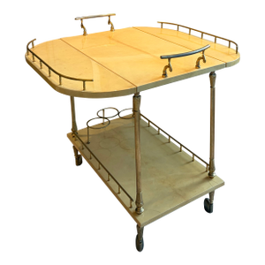 1960s Brass Italian Bar Cart
