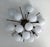 Fabio Ltd 21st Century Mezzo Bronze Matte White Murano Flush Mount by Fabio LTD For Sale - Image 4 of 9