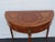 French Demilune Inlay Leather Top Console Flip Top Card Table 6916 For Sale - Image 18 of 18