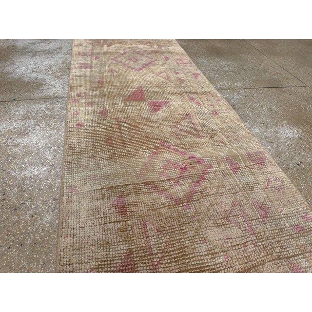 Mid 20th Century Galerie Shabab Collection Mid-20th Century Turkish Anatolian Runner For Sale - Image 5 of 10