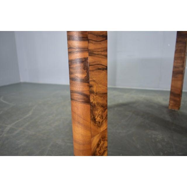 Extendable Dining Table in Walnut, Former Czechoslovakia, 1940s For Sale - Image 10 of 18