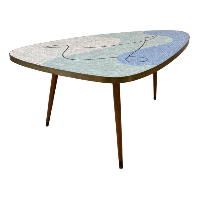 Mosaic Coffee Table by Berthold Muller, 1950s For Sale