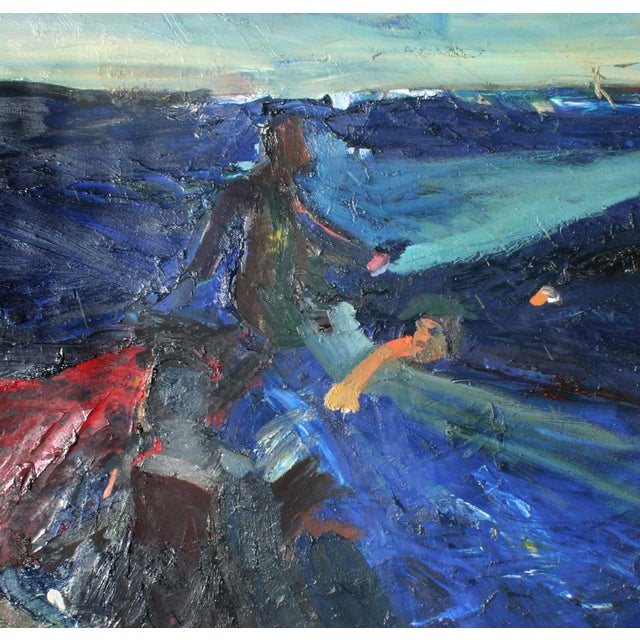 1960s "Pan of Bolts" and on Verso Joan Brown Swimming W/Manuel Neri Walking by Sally Kissinger Wilt For Sale - Image 4 of 8