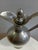Vintage French Glass and Pewter Teapot by Les Étains Du Manoir, Paris, 1950s, in Flawless conditions. Designed 1950 to 1959