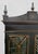 Vintage Pagoda Black Chinoiserie Glass Front Storage Curio Cabinet For Sale - Image 11 of 17