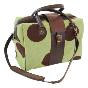 Hartmann Retro Carry-On in Apple Green with Polka Dot