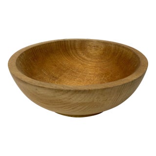 Vintage French Hand-Carved Wood Bowl or Trinket Dish For Sale