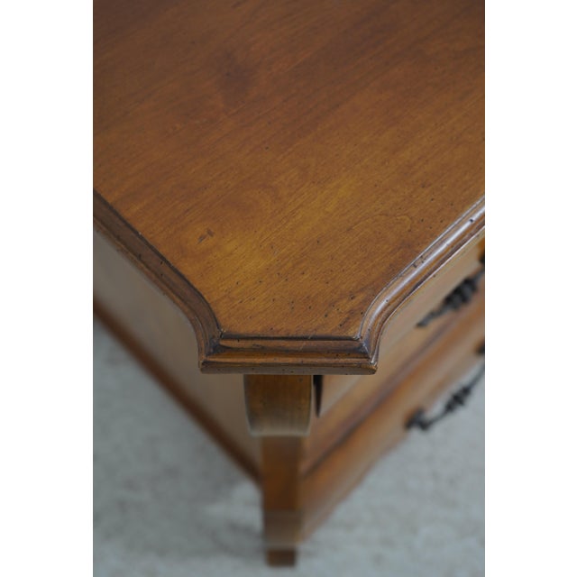 Wood Continental Style Baroque Three Drawer Dresser Chest For Sale - Image 7 of 17