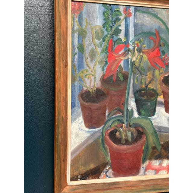 R. Eriksson, Plant Pots, 1960s, Oil on Panel, Framed For Sale - Image 15 of 16