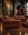 Vintage Cognac Top Leather 3-Seater Sofas, Pair For Sale - Image 17 of 17