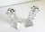 Postmodern Zigzag Crystal Candlesticks, a Pair For Sale - Image 9 of 11