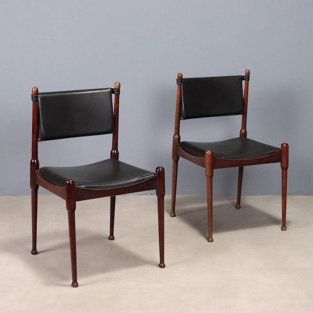 Black Vintage Chairs, 1960s, Set of 2 For Sale - Image 8 of 8