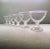A beautiful set of vintage cocktail glasses made in the 1940’s at the Anchor Hocking Glass Company. This fun geometric...