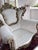 Late 20th Century Pair of Ornate Rococo Revival Gilt Carved Armchairs Down Filled For Sale - Image 4 of 12