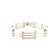2000 - 2009 Tiffany & Co. Sterling Silver & 18ct Yellow Gold Vintage Gate Link Bracelet 29.75g For Sale - Image 5 of 8