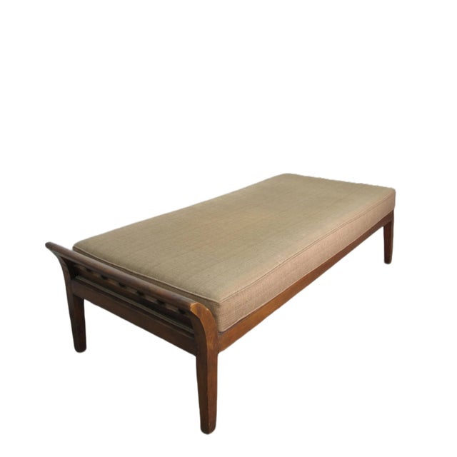 Asian Antique Antique Upholstered Dutch Colonia Daybed For Sale - Image 3 of 7