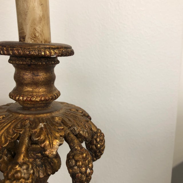 Pair of Traditional Italian Hand-Carved Light Sconce For Sale - Image 11 of 13