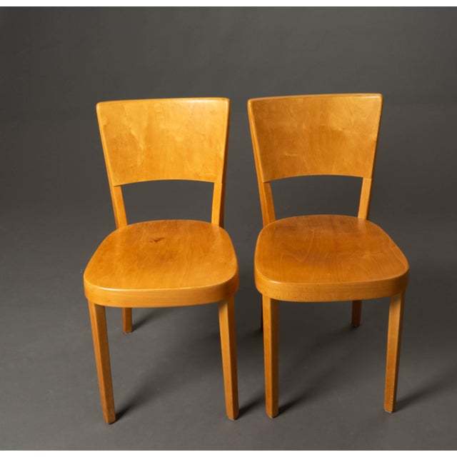 Chairs with Matching Table by Max Ernst Hafeli for Horgen-Glarus, 1920s, Set of 5 For Sale - Image 11 of 18