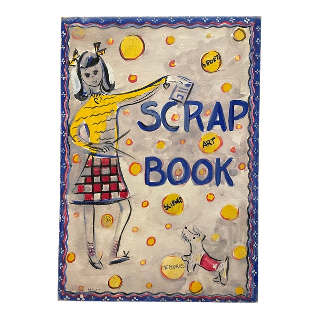 Helen Malta Mid Century Modern Scrap Book Design For Sale